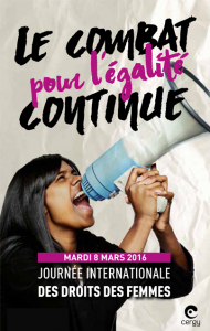 Journée Internationale des droits des femmes 8 mars 2016