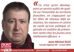 Jean-Michel RUIZ Conseiller Régional PCF Front de Gauche