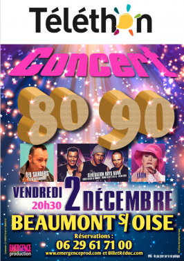Téléthon - Beaumont sur Oise : Concert 80/90