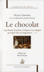 Le chocolat Livre Collection Champion les Mots